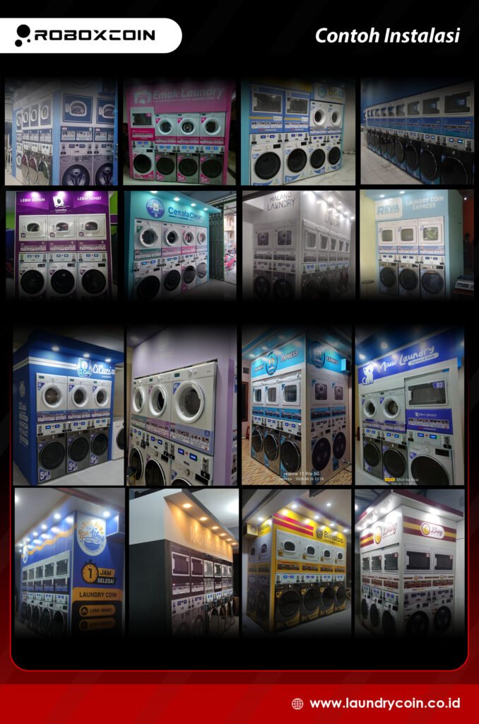 contoh instalasi koin laundry